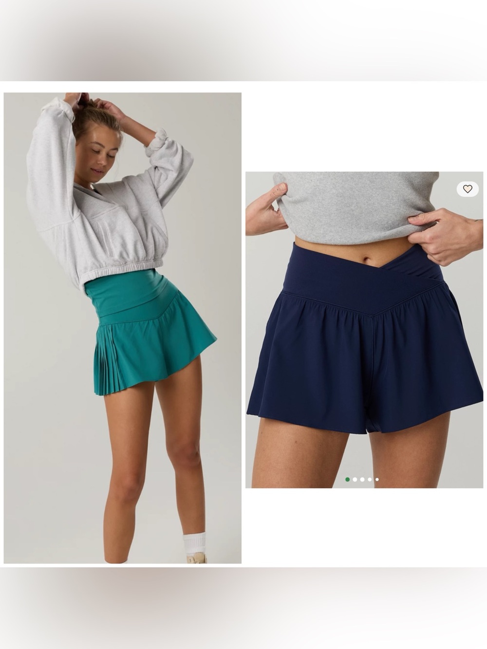 Offline by Aerie Real Me Crossover Flowy Short & Real Me Pleated Flowy Short